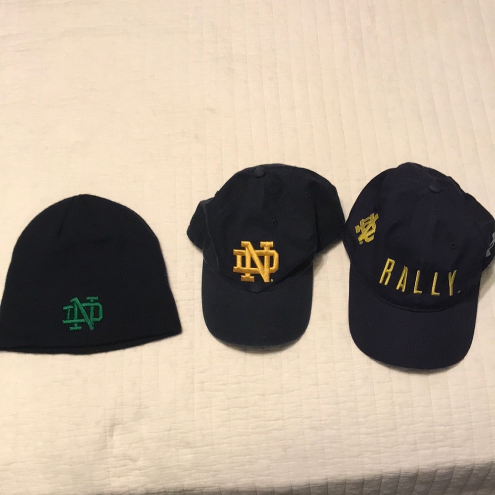 Three Notre Dame Hats
